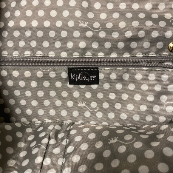 Kipling Black Everyday Use Large Tote Bag In Great Condition - Picture 6 of 10